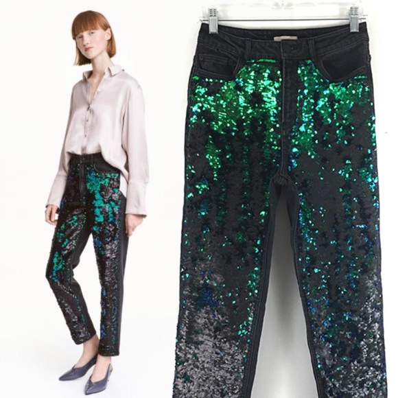 H&M Sequin Jeans - Picture 1 of 10
